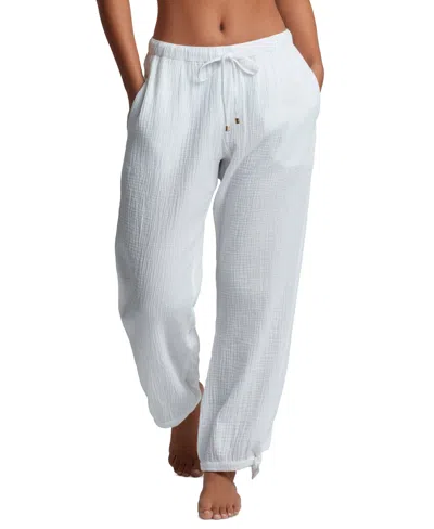 Ralph Lauren Women's Cotton Pull-on Cover-up Pants In White