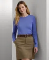 Ralph Lauren Women's Crewneck Sweater In Purple