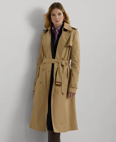 Ralph Lauren Women's Double-breasted Trench Coat In Tan