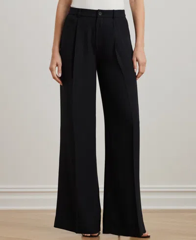 RALPH LAUREN WOMEN'S DOUBLE-FACED GEORGETTE WIDE-LEG PANTS