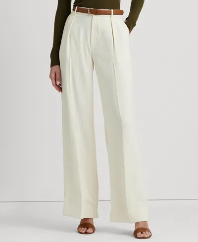 RALPH LAUREN WOMEN'S DOUBLE-FACED GEORGETTE WIDE-LEG PANTS