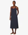 Ralph Lauren Sleeveless Cotton Nightgown In Navy Dot