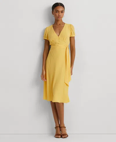 Lauren Ralph Lauren Women's Empire-waist A-line Dress In Prmrs Ylw