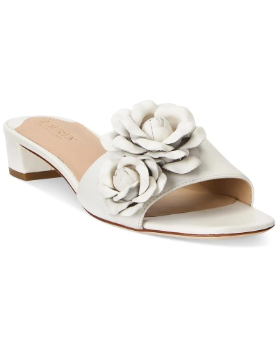 Lauren Ralph Lauren Women's Fay Flower Dress Sandals In Soft White