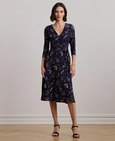 dark blue knee length dress Scoop A-line Knee Length Chiffon Royal Blue Homecoming Dresses US2 / As Picture main image 1