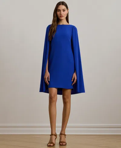 RALPH LAUREN WOMEN'S GEORGETTE CAPE DRESS