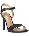 Ralph Lauren Women's Gwen Ankle-strap Dress Sandals In Black Leather