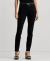 Ralph Lauren High-rise Skinny Ankle Jean In Black