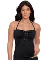 Ralph Lauren Women's Lace-up Tubini Top In Black