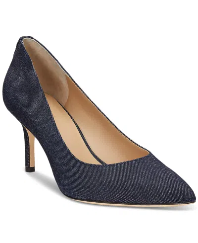Ralph Lauren Women's Lanette Pointed Toe Pumps In Dark Denim