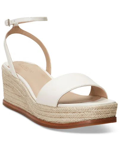 Lauren Ralph Lauren Women's Leona Espadrille Platform Wedge Sandals In Soft White