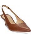 Ralph Lauren Lolah Leather Slingback Pumps Women In Light Brown