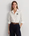 Ralph Lauren Kotta Long Sleeve Button Front Shirt In White