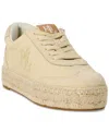 Ralph Lauren Women's Luize Sneakers In Sand
