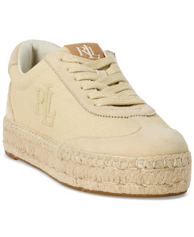 Ralph Lauren Women's Luize Sneakers In Sand