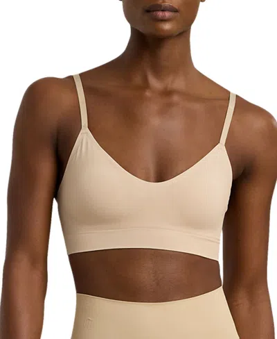 Lauren Ralph Lauren Women's Luxe Smoothing Wireless Bralette 4l0079 In Light Truffle