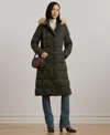 Ralph Lauren Women's Maxi Faux-fur-trimmed Hooded Puffer Coat In Litchfield