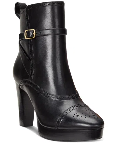 Ralph Lauren Women's Mckinsey Dress Booties In Black