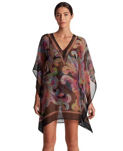 Ralph Lauren Women's Parder Poncho Swim Cover-up In Bordado Paisley