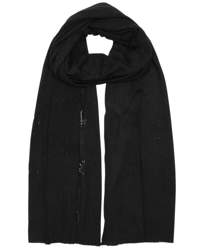 Ralph Lauren Women's Pointelle Logo Wrap In Black