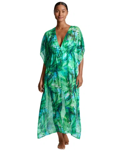 Ralph Lauren Women's Printed Caftan Swim Cover-up In Cartago Palms