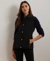 Ralph Lauren Women's Quilted Logo Vest In Black