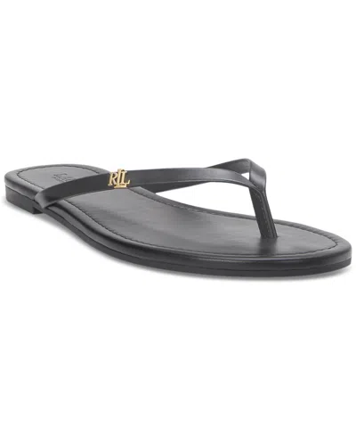 Ralph Lauren Women's Raquel Flip Flop Sandals In Black