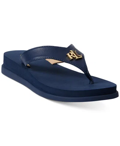 Lauren Ralph Lauren Women's Regina Flip Flop Sandals In Refined Navy