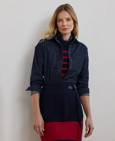 Ralph Lauren Relaxed Fit Denim Shirt In Rinse Wash