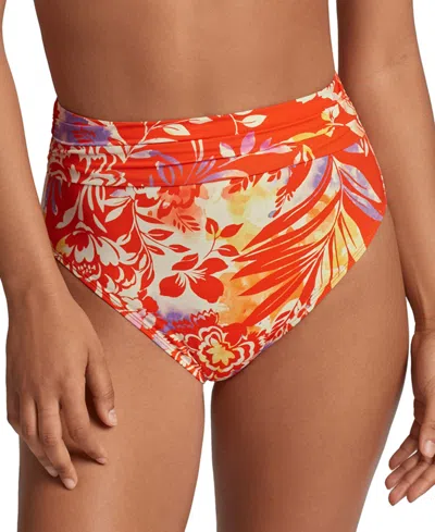 Ralph Lauren Women's Semi-shirred-waistband Bikini Bottoms In Multi