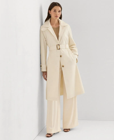 Lauren Ralph Lauren Women's Single-breasted Belted Trench Coat In Cream