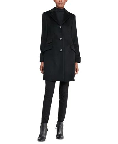 Ralph Lauren Women's Single-breasted Walker Coat In Black