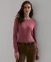 Ralph Lauren Women's Slim-fit Crewneck Sweater In Rose Blush