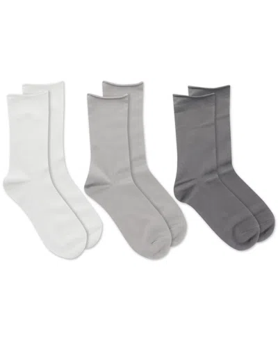 Lauren Ralph Lauren Women's Super Soft 3pk Roll-top Socks In Ivory