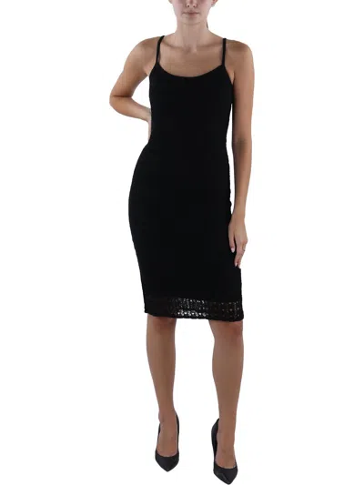 Ralph Lauren Womens Crochet Midi Sundress In Black