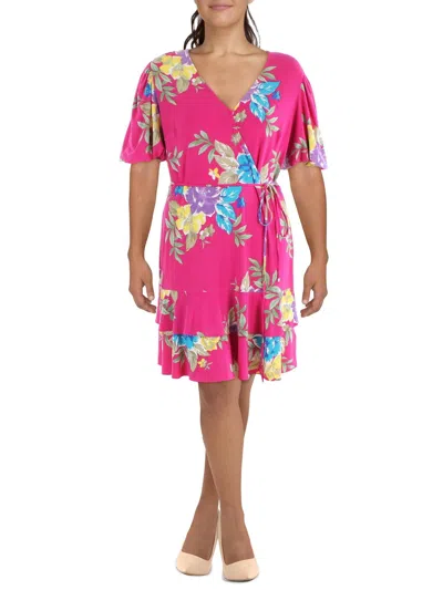 Lauren Ralph Lauren Womens Daytime Floral Shift Dress In Pink