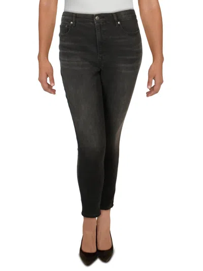 Lauren Ralph Lauren Womens Denim High Rise Skinny Jeans In Black