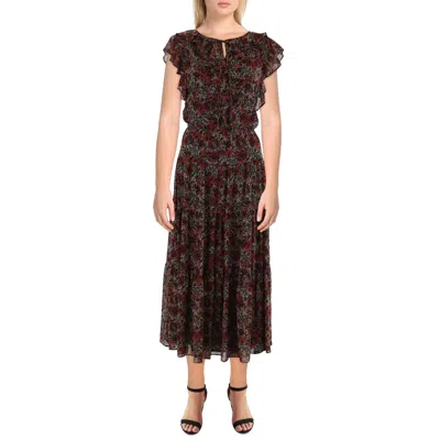 Ralph Lauren Womens Floral Print Long Maxi Dress In Multi