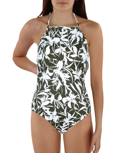 Lauren Ralph Lauren Womens Floral Underwire One-piece Swimsuit In Multi