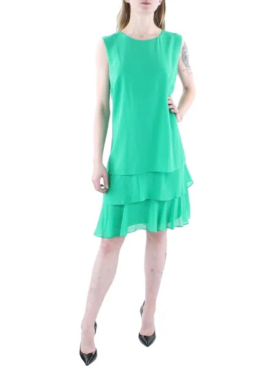 Lauren Ralph Lauren Womens Georgette Crinkle Shift Dress In Multi