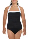 Ralph Lauren Bel Air One-piece Swimsuit In Black
