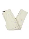 Ralph Lauren Womens High Rise Splatter Straight Leg Jeans In Beige