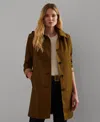RALPH LAUREN WOMENS HOODED A-LINE RAINCOAT