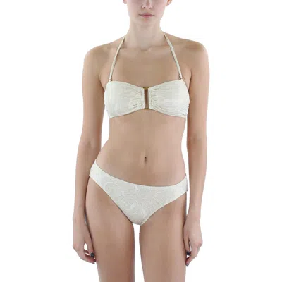 Ralph Lauren Womens Metallic Hipster Swim Bottom Separates In Gold