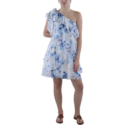 Ralph Lauren Womens Mini Floral Print Cocktail And Party Dress In Multi