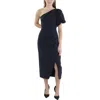 Ralph Lauren Womens One Shoulder Midi Cocktail And Party Dress In Multi