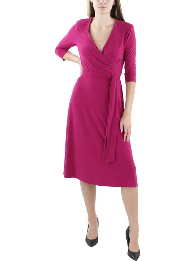 Ralph Lauren Womens Pleated Jersey Maxi Dress In Multi