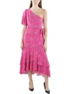 Shop Ralph Lauren Womens Printed Tea Length Wrap Dress In Multi