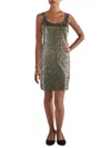 Ralph Lauren Womens Sequined Mini Cocktail And Party Dress In Green