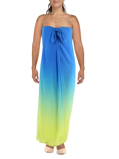 Lauren Ralph Lauren Womens Sleeveless Long Maxi Dress In Multi